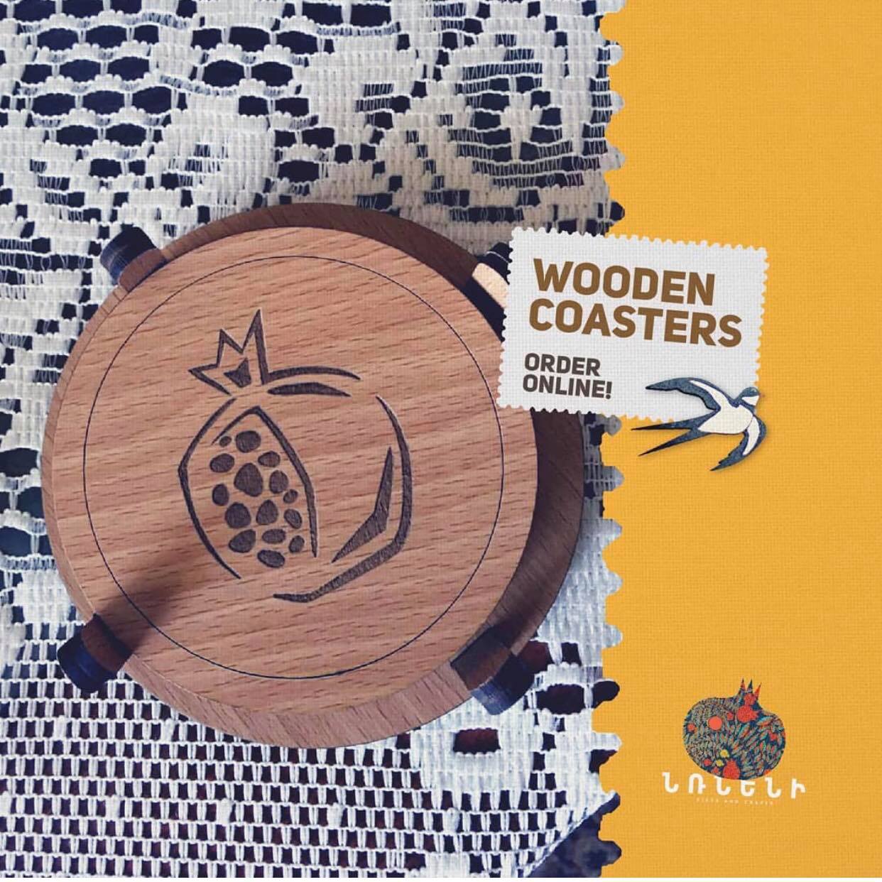 SHOPPIN NRNENI WOODEN COASTER 2